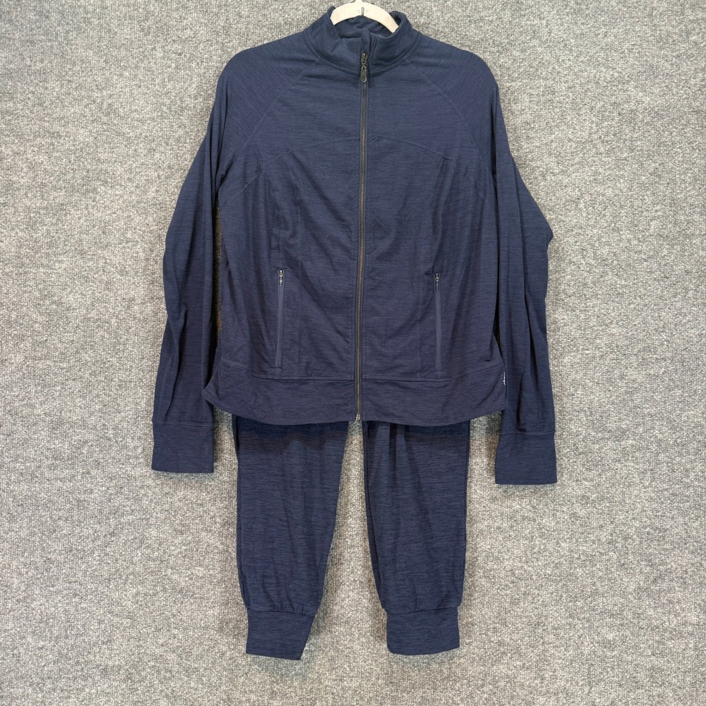 Torrid Tracksuit Women Large Blue Full Zip Up Jacket Joggers Sweatsuit Set